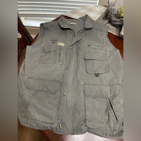 Tag Safari Travel Green Utility Vest vintage